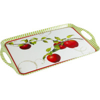 Reston Lloyd 07999 Rectangular Melamine Tray - Harvest Apple