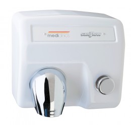 Saniflow E85-UL Push-Button Hand Dryer Cast Iron White