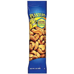 Kraft 00290000164800 Planters Cashews Honey Roasted Tube 2 oz Each Pack, 45 Packs Total