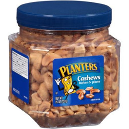 Kraft 00290000185800 Planters Cashew Halves 26oz Each Pack, 6 Packs Total