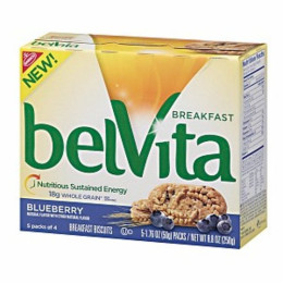 Belvita Breakfast Biscuit Blueberry, 1.76 oz ea. 62 Packs Total