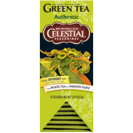 Celestial Seasonings Authentic Green Tea 25 Tea Bags per Pack 6Packs