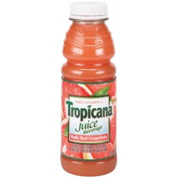 Tropicana Ruby Red Grapefruit Juice, 15.2 oz Each, 12 Bottles Total
