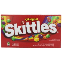 Skittles Original, 2.17 oz Each, 10 Boxes of 36 Packs, 360 Total