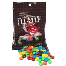 M & M's Milk Chocolate Peg Bags, 5.3 oz Each, 12 Bags Each