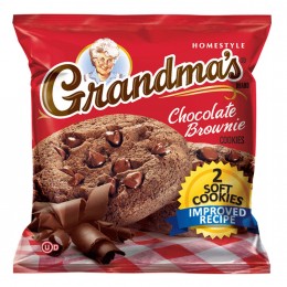 Grandmas 10310 Chocolate Brownie Cookies, 2.5 oz Each, 60 Bags Total