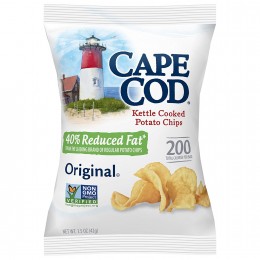 Cape Cod 112036 Reduced Fat Potato Chips 1.5oz Each 56 Total