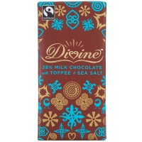 Divine Milk Chocolate with Toffee and Sea Salt, 3.5 oz Each, 60 Total