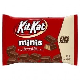 Kit Kat Minis King Size, 2.2 oz Each, 12 Boxes of 12 Bags, 144 Total