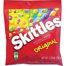 Skittles Original Peg Bags, 7.2 oz Each, 12 Bags Total