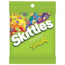 Skittles Sours Peg Bag 5.7 oz Each Bag, 12 Bags Total