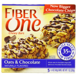 Fiber One 14652 Oats & Chocolate Bar, 1.4 oz ea, 128 Bars Total