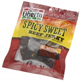 Oberto Spicy Sweet Beef Jerky, 3.25 oz Each, 8 Bags Total