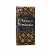 Divine Dark Chocolate with Ginger and Orange, 3.5 oz Each, 60 Total