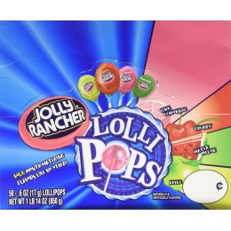 Jolly Rancher Lollipops 50 Pieces Per Bag, 12 Bags Total