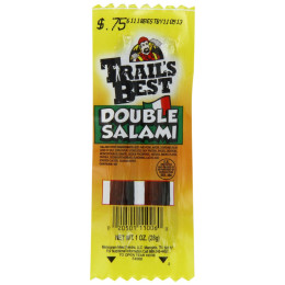 Trail's Best Double Salami Sticks, 1 oz Each, 100 Packs Total
