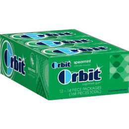 Orbit Spearmint Gum, 14 Sticks ea. 144 Total