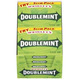 Wrigley's Doublemint Gum Slim Pack, 15 Sticks ea. 120 Total