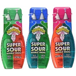 Warheads Double Drops Liquid Candy 24ct, Case of 8