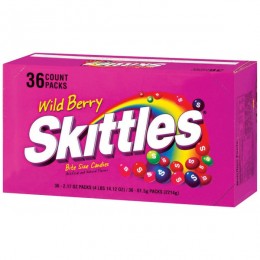 Skittles Wildberry, 2.17 oz Each, 10 Boxes of 36 Packs, 360 Total