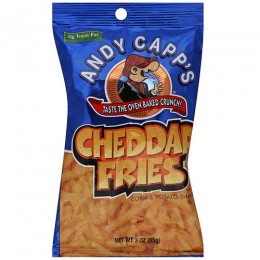 Andy Capp Fries Cheddar No Printed Price 3 oz Each Bag, 7 Bags Total