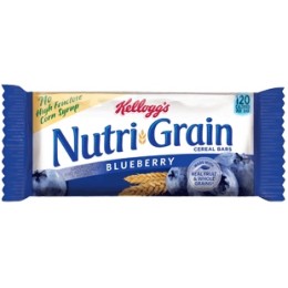 Nutri Grain Bar Blueberry, 1.3 oz Each, 12 Boxes of 8 Bars, 96 Total
