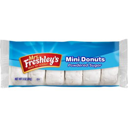 Mrs Freshley's Mini Powdered Donuts, 3oz ea. 72 Total