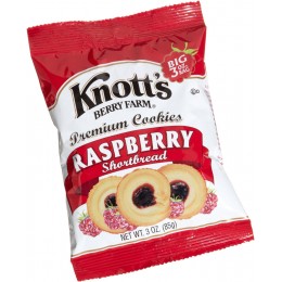 Knott's Berry Farm Shortbread Raspberry Cookies, 3 oz Each, 48 Bags