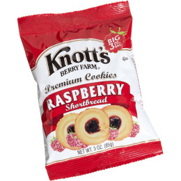 Knott's Berry Farm Shortbread Raspberry Cookies, 3 oz Each, 48 Bags