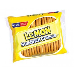 Basil’s Lemon Sandwich Cremes, 5 oz Each, 24 Bags Total