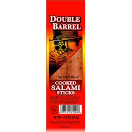 O'Brien HUI53031 Double Barrel Salami Stick, 1 Ounce Each, 100 Packs Total