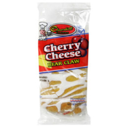 Cloverhill Cherry Cheese Danish Claw 4.25oz Each Pastries 36 Total
