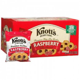 Knott's Cookie Raspberry Club Pack 2 oz Each Pack, 36 Packs Total
