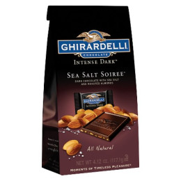 Ghirardelli Intense Sea Salt Soiree Dark Chocolate Squares, 4.12 oz Each, 6 Total