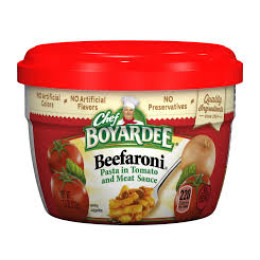 Chef Boyardee 6414404702 Beef-A-Roni Microwave Meal 12/7.5oz Case