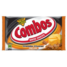 Combos Cheddar Pretzel, 1.8 oz Each, 12 Boxes of 18 Bags, 216 Total