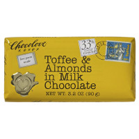 Chocolove Toffee and Almonds in Milk Chocolate, 3.2 oz Each, 144 Total