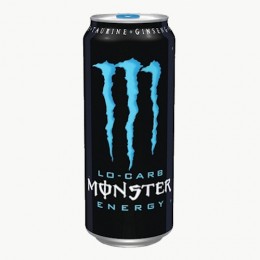 Monster Lo-Carb Energy Drink, 16 oz Each, 24 Cans Total