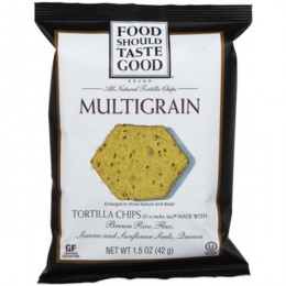 Food Should Taste Good Multi-grain Tortilla Chips 1.5 oz Each Bag, 36 Bags Total