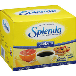 Splenda Sweetener Yellow Dispose Box 1gm ea 1600 Total