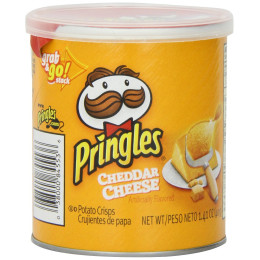 Pringles Cheddar Cheese Can, 1.41 oz Each, 36 Total