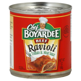 Chef Boyardee Beef Ravioli Easy Open Can, 7 oz Each, 24 Total