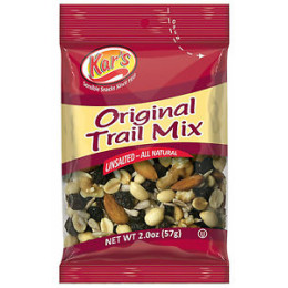 Kar's Nuts Original Unsalted Trail Mix, 2 oz Each, 48 Bags Total