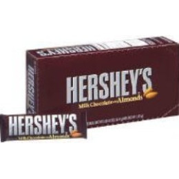 Hershey Almond, 1.45 oz Each, 9 Boxes of 36 Units, 324 Total