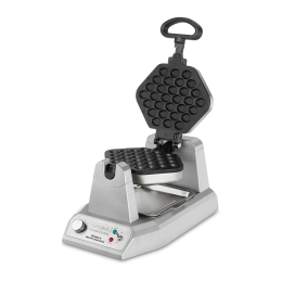 Waring Commercial WBW300X Heavy-Duty Bubble Waffle Maker Serviceable Plates 120V 1200W