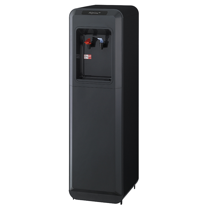 Alpine 3002 Aurora Classic POU Water Cooler Hot and Cold Black