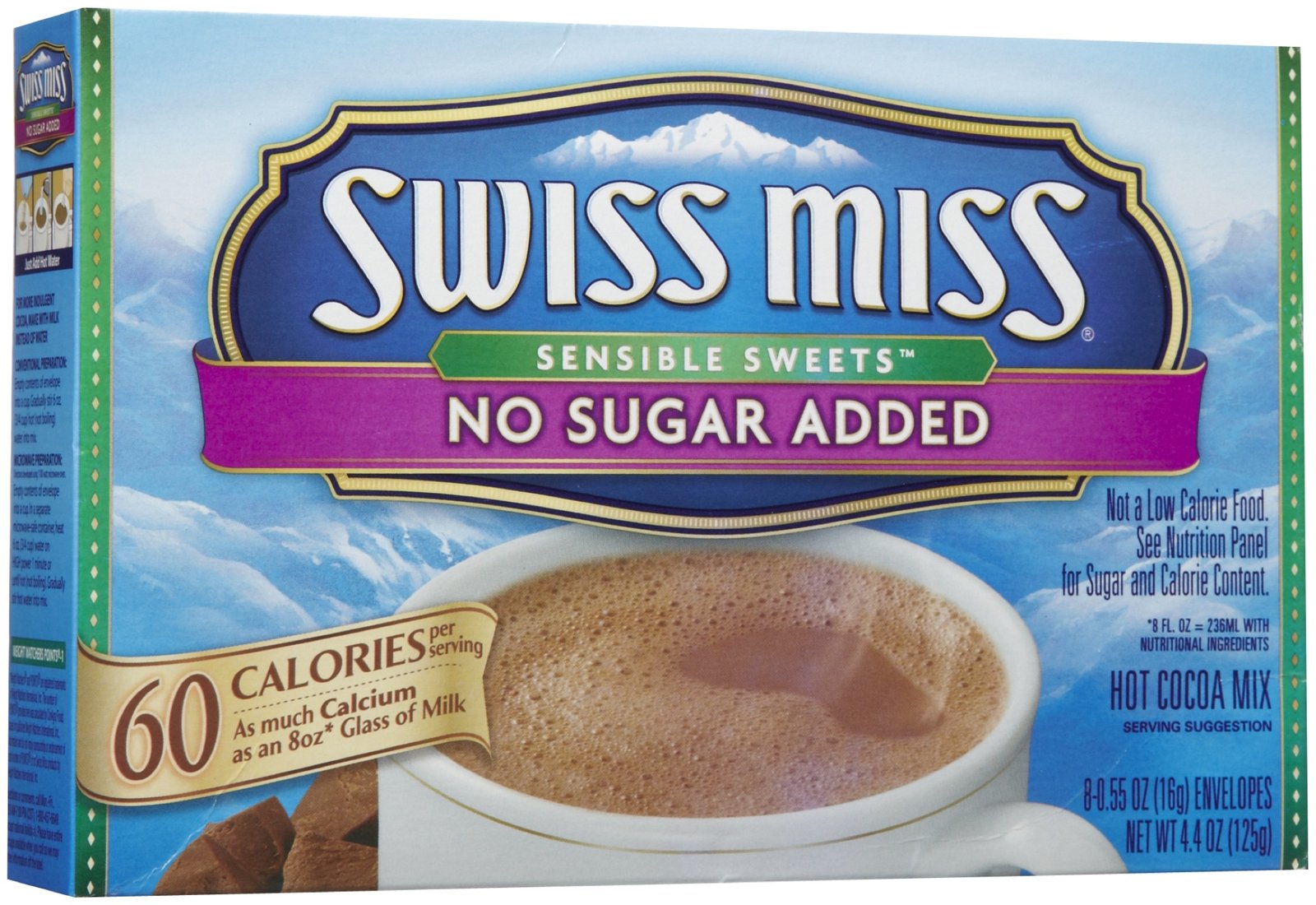 Swiss Miss No Sugar Hot Cocoa Drink Mix Packets .55 oz. ea. 6 boxes